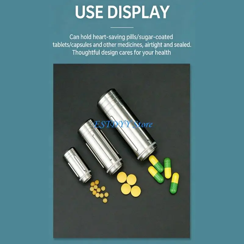 G6DE Waterproof Pills Box Portable Small Travel Pills Case Bottles Enduring
G6DE Waterproof Pills Box Portable Small Travel Pills Case Bottles Enduring