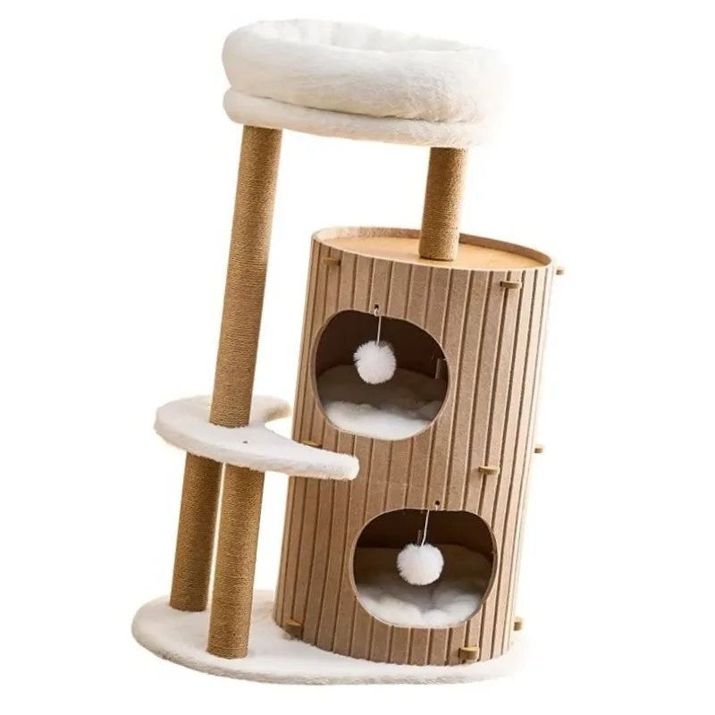 Luxury Cat Tower Multi-Level Sturdy Structure Pet Toys for Indoor Cat Play and Rest Carton Packing
Luxury Cat Tower Multi-Level Sturdy Structure Pet Toys for Indoor Cat Play and Rest Carton Packing