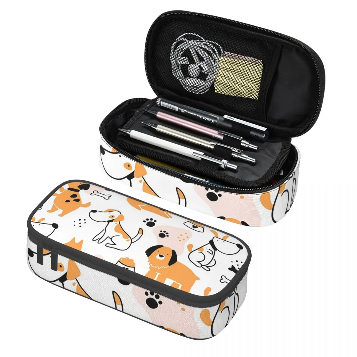 Игривый пенал для карандашей с изображением щенка, вместительный пенал-косметичка для хранения канцелярских принадлежностей, большая коробка для ручек, сумка для карандашей для детей
Игривый пенал для карандашей с изображением щенка, вместительный пенал-косметичка для хранения канцелярских принадлежностей, большая коробка для ручек, сумка для карандашей для детей