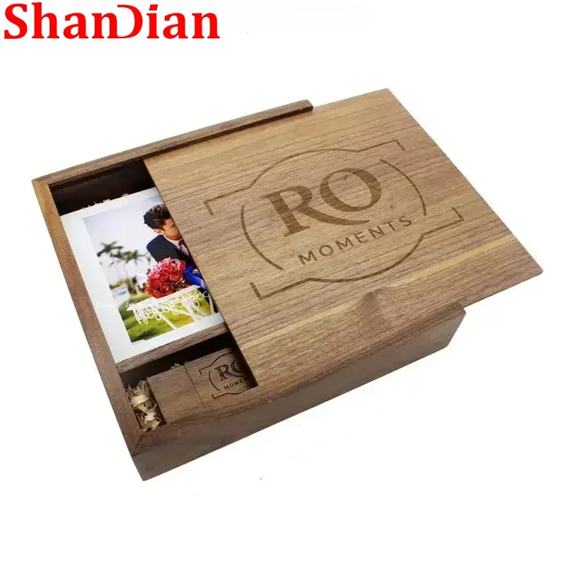 SHANDIAN (1PCS free LOGO) Photography Wooden Album Box USB+Box Flash Drive Pen Drive Walnut Memory Stick 32GB 64GB Wedding Video
SHANDIAN (1PCS free LOGO) Photography Wooden Album Box USB+Box Flash Drive Pen Drive Walnut Memory Stick 32GB 64GB Wedding Video