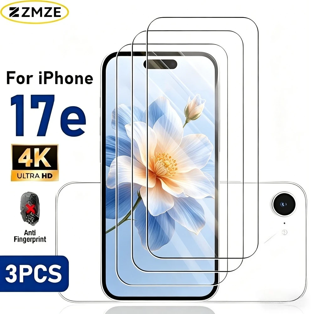 3Pcs Ultra Clear Tempered Glass for iPhone 17e 15 16 17 Pro Max 16e Air Screen Protector for iPhone 16 15 Plus 14 13 12 11 Pro
3Pcs Ultra Clear Tempered Glass for iPhone 17e 15 16 17 Pro Max 16e Air Screen Protector for iPhone 16 15 Plus 14 13 12 11 Pro
