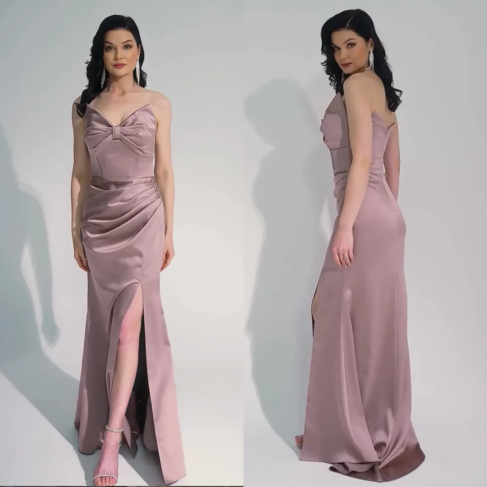 Customized Sparkle Charmeuse Pleat Bow Mermaid Strapless Long Dresses Bespoke Occasion Celebrity Elegant Classic
Customized Sparkle Charmeuse Pleat Bow Mermaid Strapless Long Dresses Bespoke Occasion Celebrity Elegant Classic