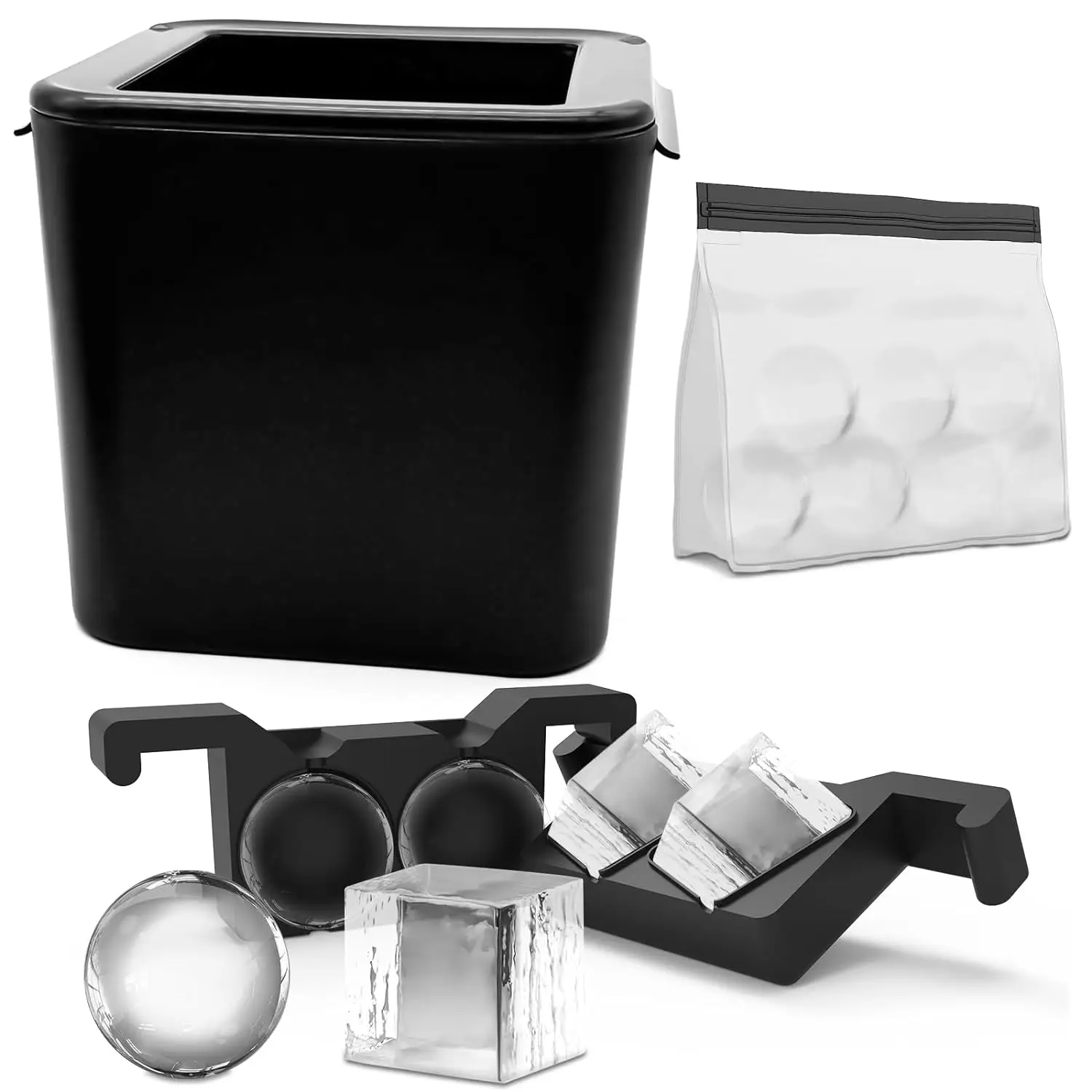 Hitish Clear Ice Cube Ball Maker, 2 в 1 форма для кристально чистых кубиков льда и сферы, силиконовые лотки для виски, петух
Hitish Clear Ice Cube Ball Maker, 2 в 1 форма для кристально чистых кубиков льда и сферы, силиконовые лотки для виски, петух