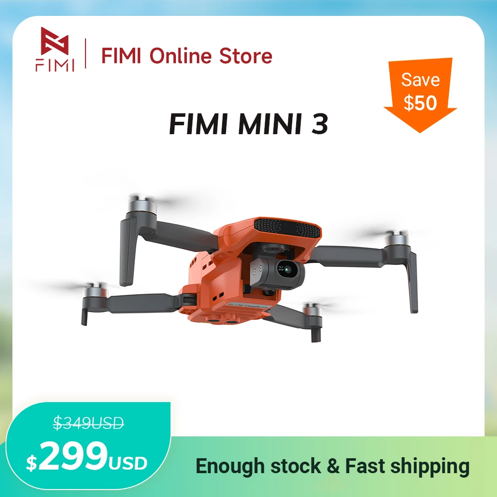 Дрон с камерой FIMI MINI 3 4K HDR, 3-осевая стабилизация подвеса, передача видео 9 км, складной GPS RC квадрокоптер 245 г RTF
Дрон с камерой FIMI MINI 3 4K HDR, 3-осевая стабилизация подвеса, передача видео 9 км, складной GPS RC квадрокоптер 245 г RTF