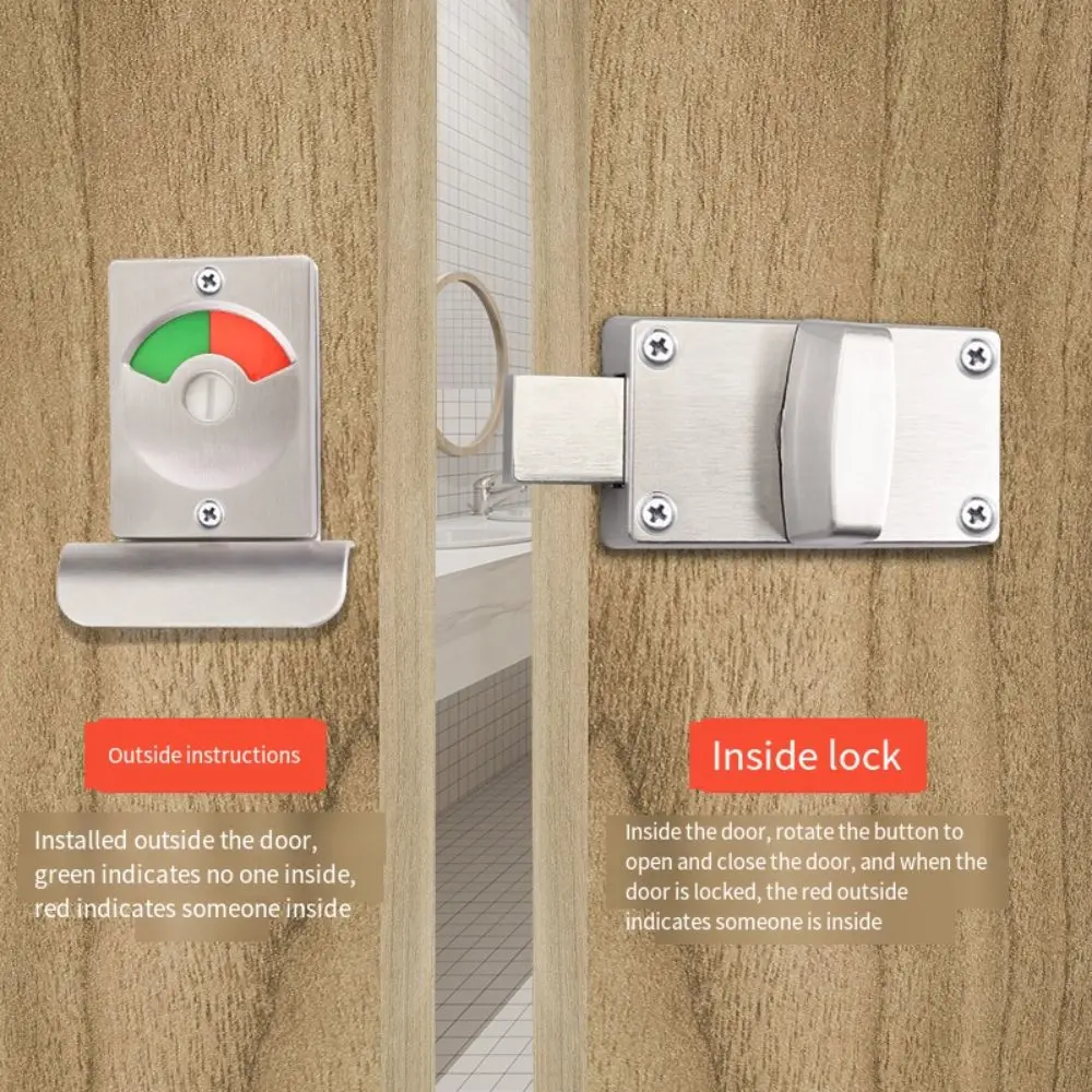 Red Green Indicator Aluminum Alloy Partition Door Lock Comfortable Handle Deadbolt Stainless Steel Partition Door Lock
Red Green Indicator Aluminum Alloy Partition Door Lock Comfortable Handle Deadbolt Stainless Steel Partition Door Lock