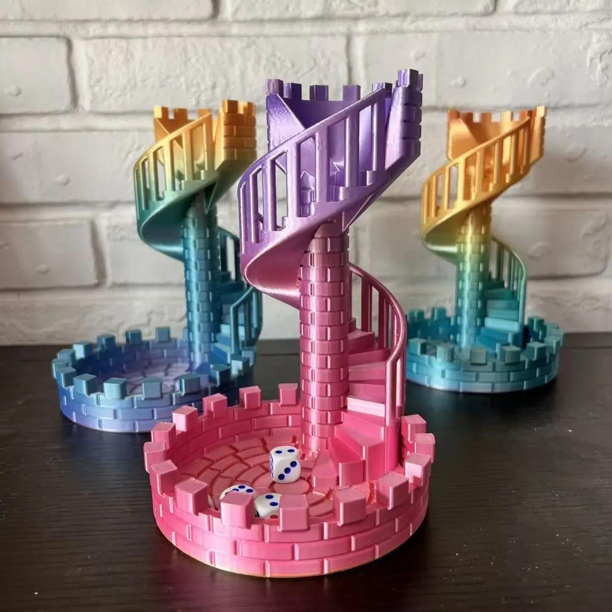 Colorful Spiral Dice Tower for Throwing Dice DND RPG Dice Tray for Dungeon and Dragons Role Playing Games Player Dice Tower
Colorful Spiral Dice Tower for Throwing Dice DND RPG Dice Tray for Dungeon and Dragons Role Playing Games Player Dice Tower
