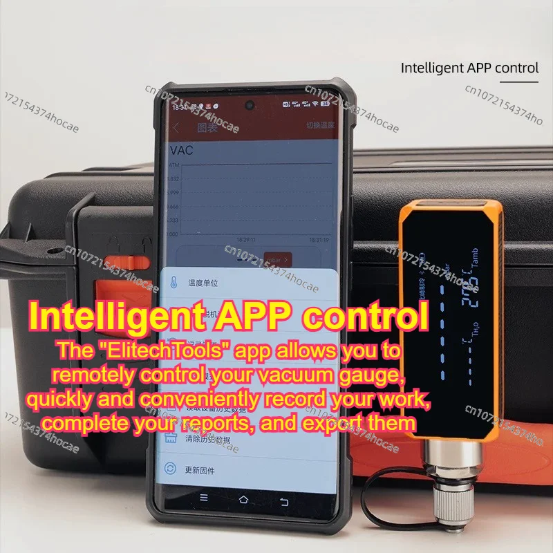 VGW-mini Wireless Bluetooth APP Digital Vacuum Gauge, High-Precision Pressure/Vacuum Meter Negative Absolute Pressure Display
VGW-mini Wireless Bluetooth APP Digital Vacuum Gauge, High-Precision Pressure/Vacuum Meter Negative Absolute Pressure Display
