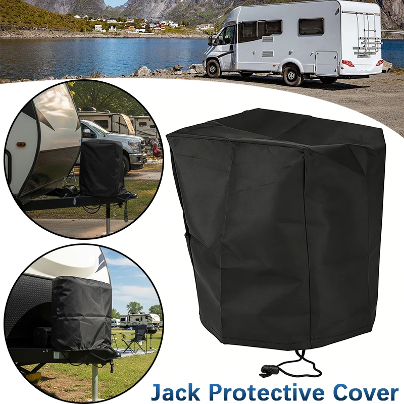 Square Jack Protective Cover Silver/Black Waterproof Sun Rain Motor tongue cover Cover for trailers RVs campers 210/420/600D
Square Jack Protective Cover Silver/Black Waterproof Sun Rain Motor tongue cover Cover for trailers RVs campers 210/420/600D