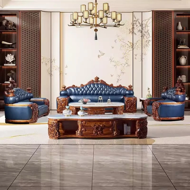 European high-end villa, ebony leather sofa
European high-end villa, ebony leather sofa