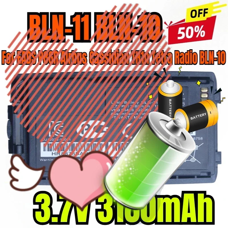 BLN-11 BLN-10 3.7V 3.7V 3180mAh Battery for EADS P8GR Airbus Cassidian TH1n Tetra Radio BLN-10
BLN-11 BLN-10 3.7V 3.7V 3180mAh Battery for EADS P8GR Airbus Cassidian TH1n Tetra Radio BLN-10