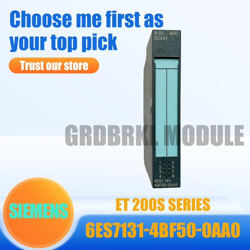 New Original SIEMENS 6ES7131-4BF50-0AA0 SIMATIC ET200S 8DI DC24V PLC Module
New Original SIEMENS 6ES7131-4BF50-0AA0 SIMATIC ET200S 8DI DC24V PLC Module