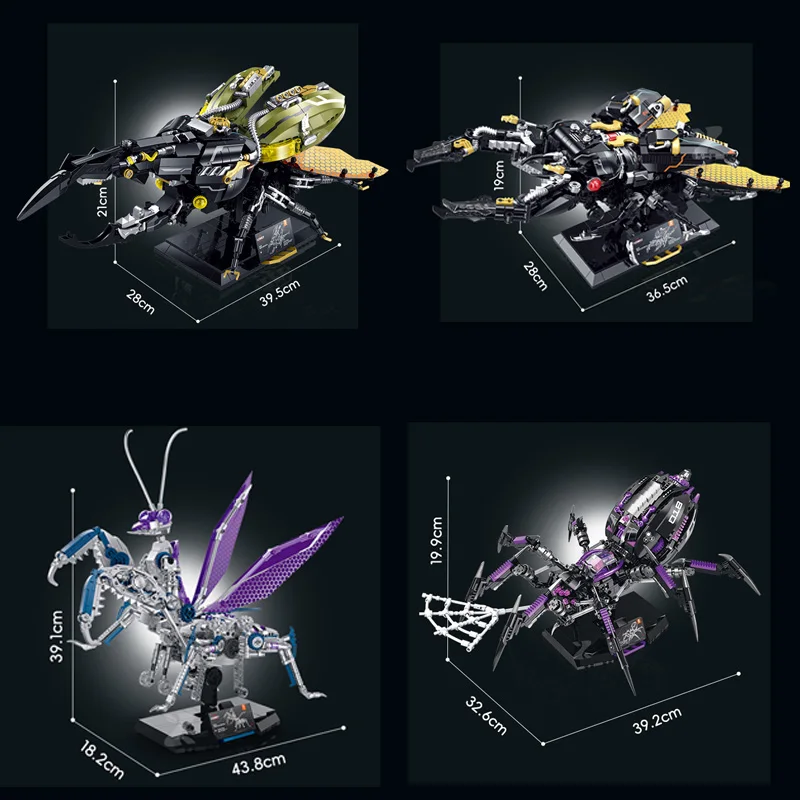 Mechanical Animals Spider/Mantis MOC Building Blocks Creative Insects Assembly Puzzle Ornaments Small Bricks Boys Boys Toy Gifts
Mechanical Animals Spider/Mantis MOC Building Blocks Creative Insects Assembly Puzzle Ornaments Small Bricks Boys Boys Toy Gifts