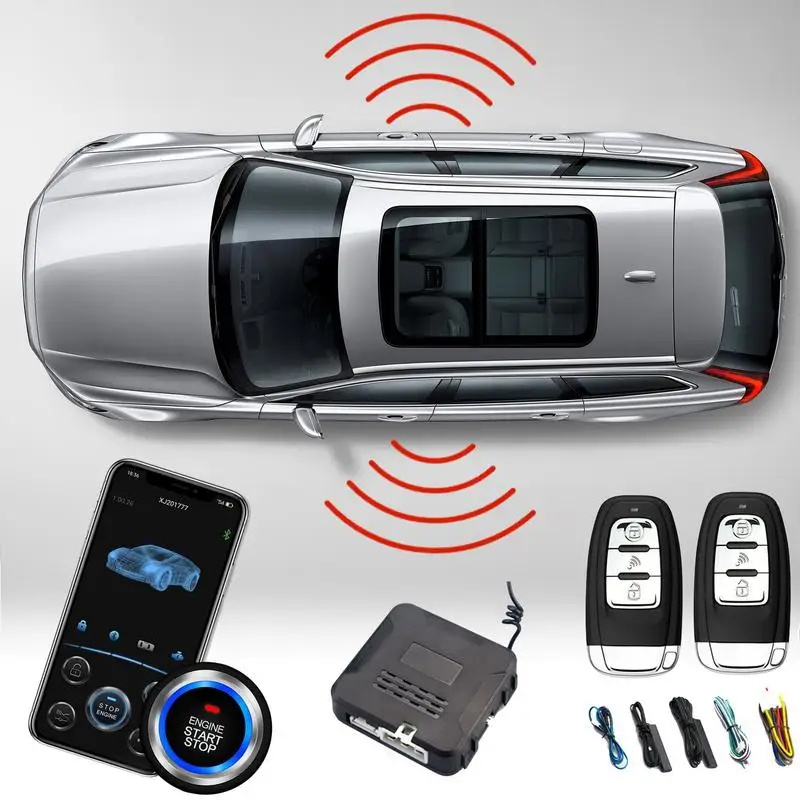 Universal Car Alarm Auto Start Stop System Remote Control Keyless Push Start System Car Alarm Wireless Mobile Phone Control
Universal Car Alarm Auto Start Stop System Remote Control Keyless Push Start System Car Alarm Wireless Mobile Phone Control