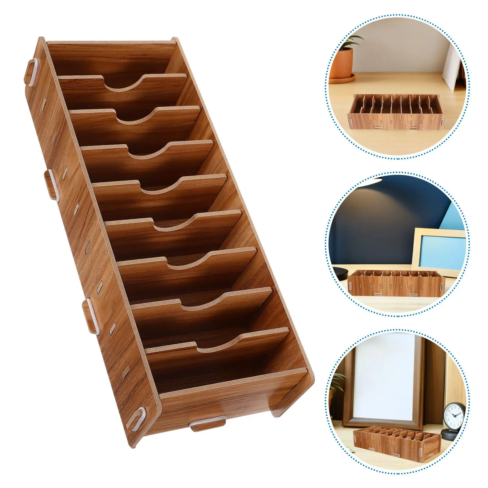 Business Card Holder Wood Desktop Display Stand Solid Wood Card File Organizer with Customizable Sections for Office Desk
Business Card Holder Wood Desktop Display Stand Solid Wood Card File Organizer with Customizable Sections for Office Desk