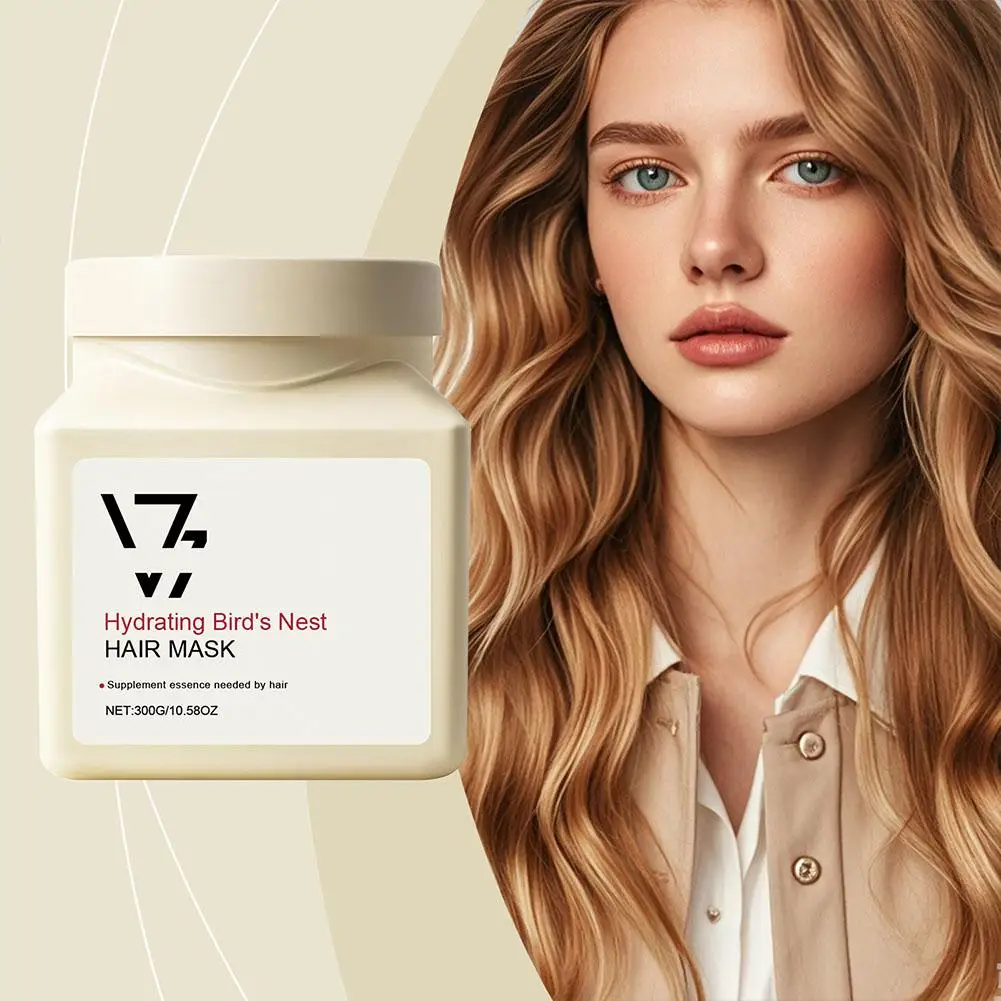 300ml Bird's Nest Hair Mask Free Steaming Hairdressing Frizz Health Repair Hair Care Nourishing Baking Ointment Conditioner O0Y7
300ml Bird's Nest Hair Mask Free Steaming Hairdressing Frizz Health Repair Hair Care Nourishing Baking Ointment Conditioner O0Y7