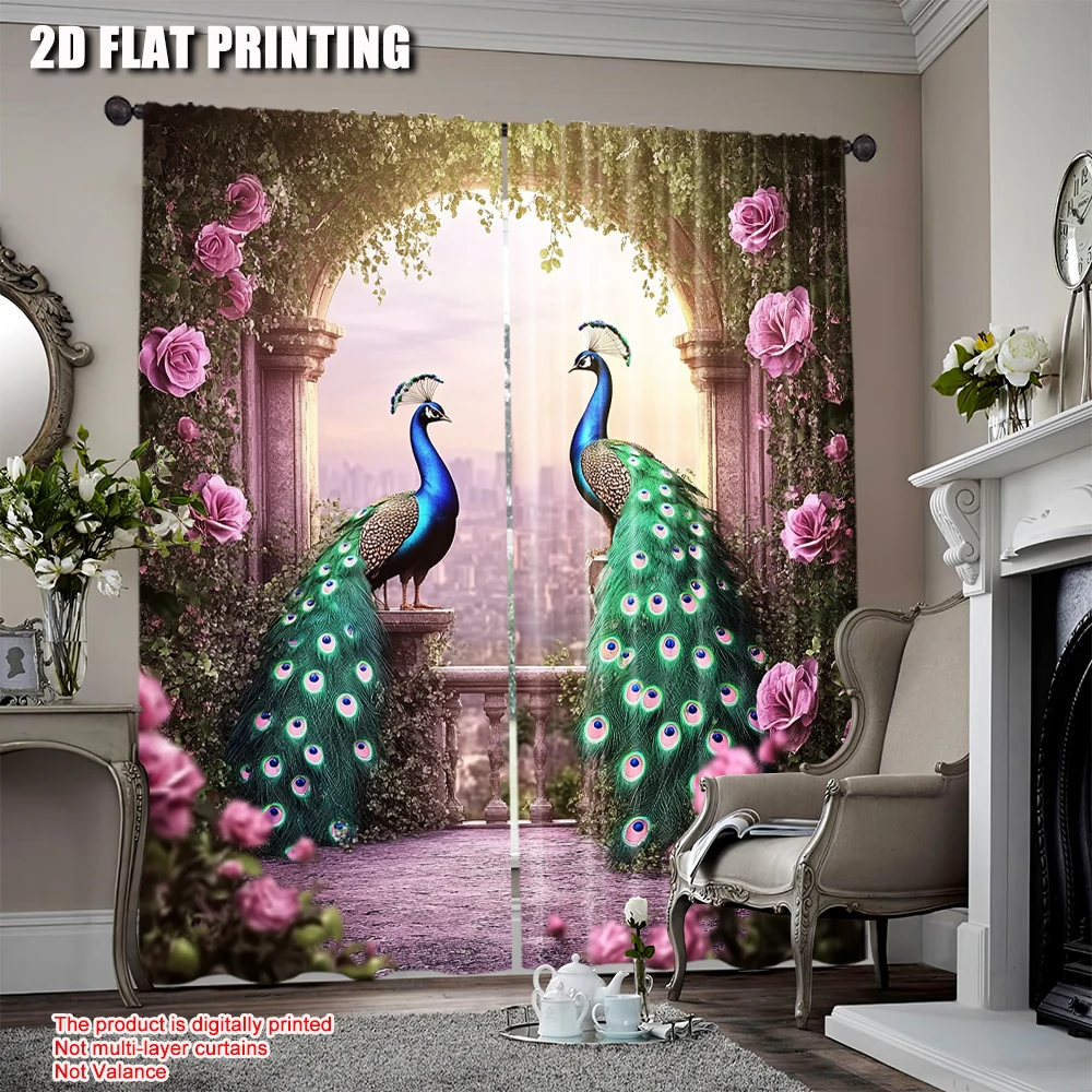 2Pcs Retro Peacock Printed Curtains For Study Room Kitchen Living Room Dorm Room Bedroom Room Decor Home Decor A
2Pcs Retro Peacock Printed Curtains For Study Room Kitchen Living Room Dorm Room Bedroom Room Decor Home Decor A