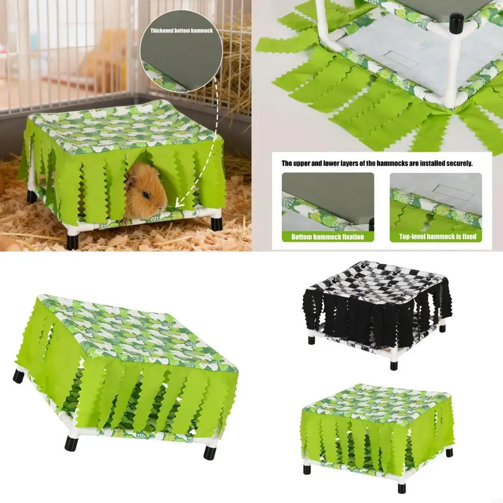 2 Layered Rabbit Hideouts Bed With Ventilated Cloth And Easy Cleaning Hammock Bed B03E
2 Layered Rabbit Hideouts Bed With Ventilated Cloth And Easy Cleaning Hammock Bed B03E