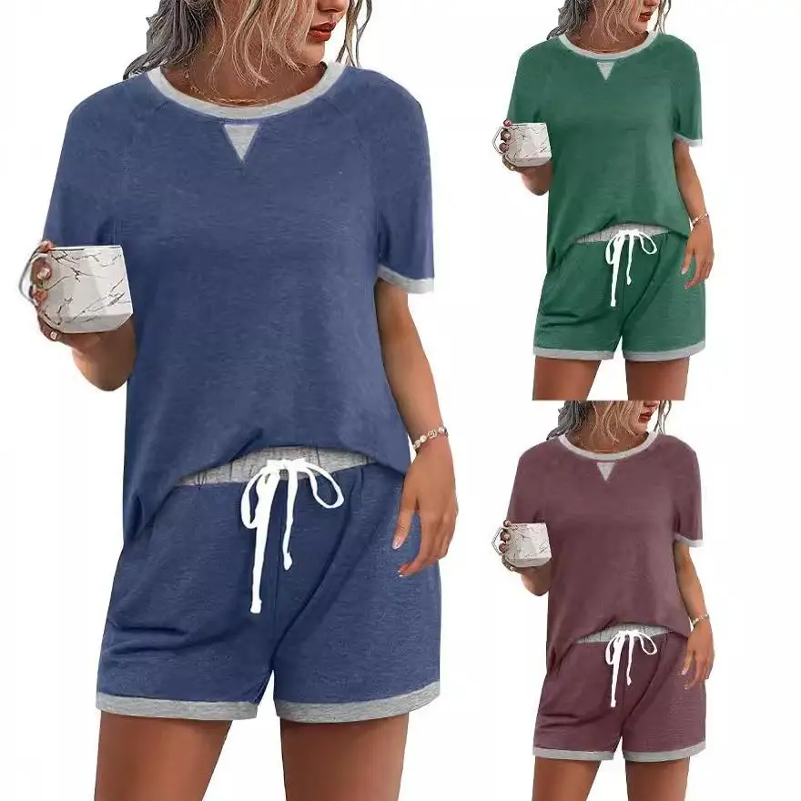 Women's Color Block T-shirt Top Shorts Set Winter Fashion Three-Piece Suit European Style Three-Quarter Sleeve Color
Women's Color Block T-shirt Top Shorts Set Winter Fashion Three-Piece Suit European Style Three-Quarter Sleeve Color