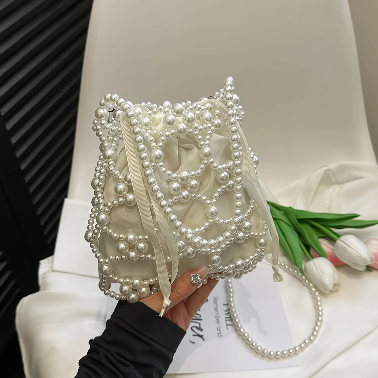 2026NewElegant Handmade Hollow Beaded Clutch Evening Bag – Fashionable Women'S Bucket Bag Suitable for Formal Occasions, Creamy White, Faux Pearl Wallet
2026NewElegant Handmade Hollow Beaded Clutch Evening Bag – Fashionable Women'S Bucket Bag Suitable for Formal Occasions, Creamy White, Faux Pearl Wallet