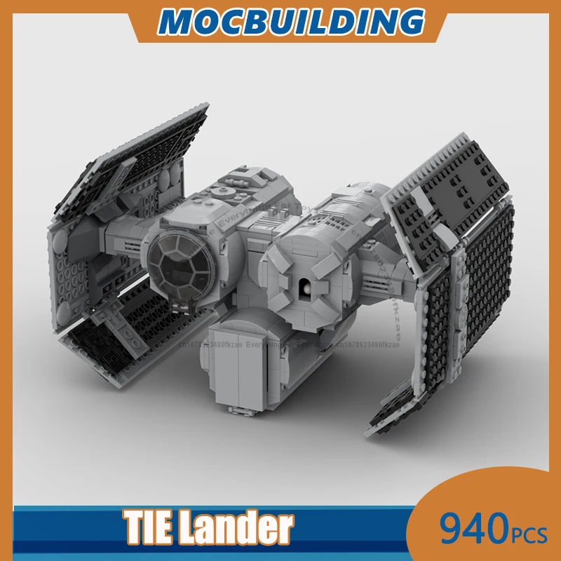TIE Lander Model MOC Building Blocks DIY Assemble Bricks Collection Display Space Educational Creative Xmas Toys Gifts 940PCS
TIE Lander Model MOC Building Blocks DIY Assemble Bricks Collection Display Space Educational Creative Xmas Toys Gifts 940PCS