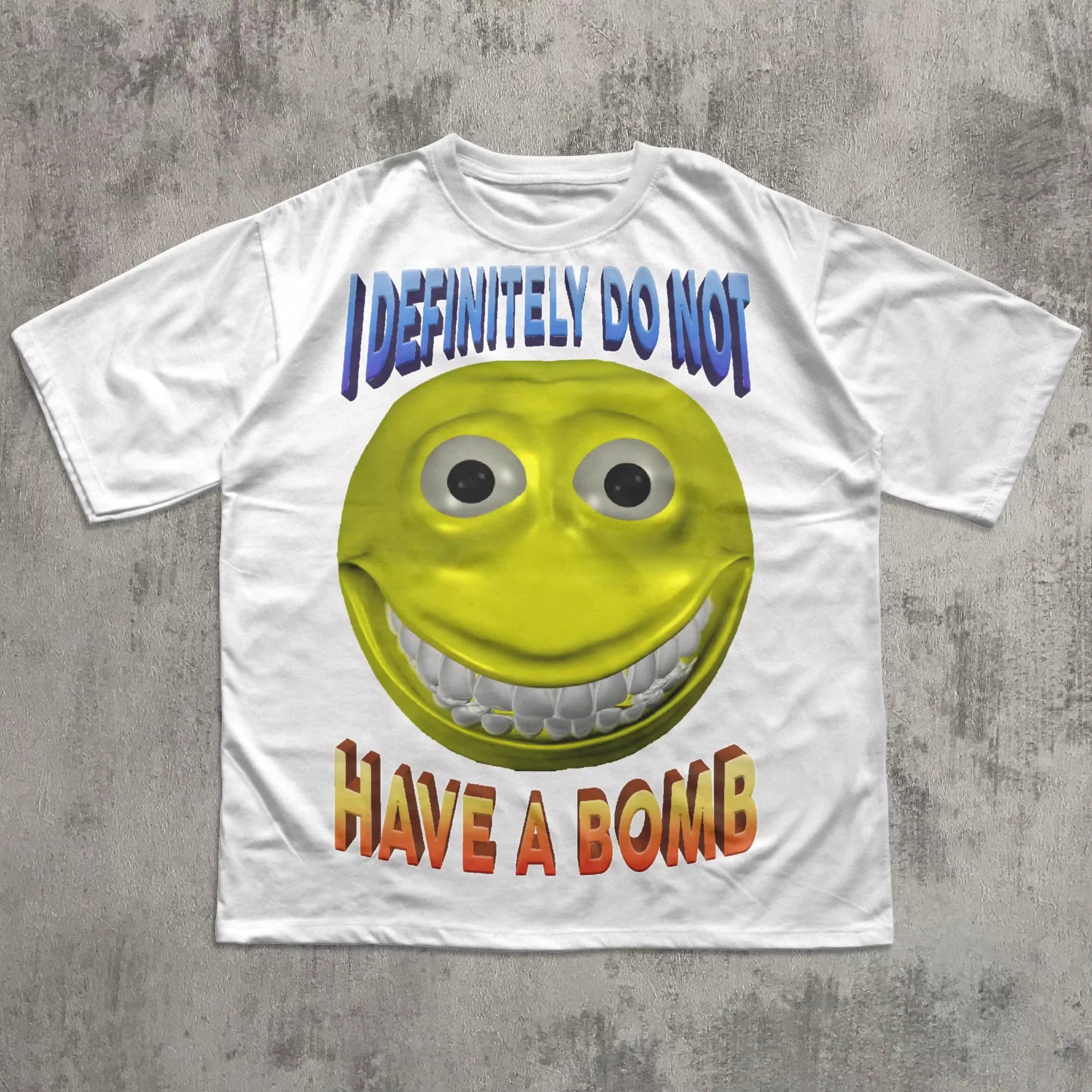 Men's Women I Definitely Do Not Have A Bomb Funny Meme T-Shirt Oversized Novelty Sarcastic Funny graphic t shirts aesthetic
Men's Women I Definitely Do Not Have A Bomb Funny Meme T-Shirt Oversized Novelty Sarcastic Funny graphic t shirts aesthetic