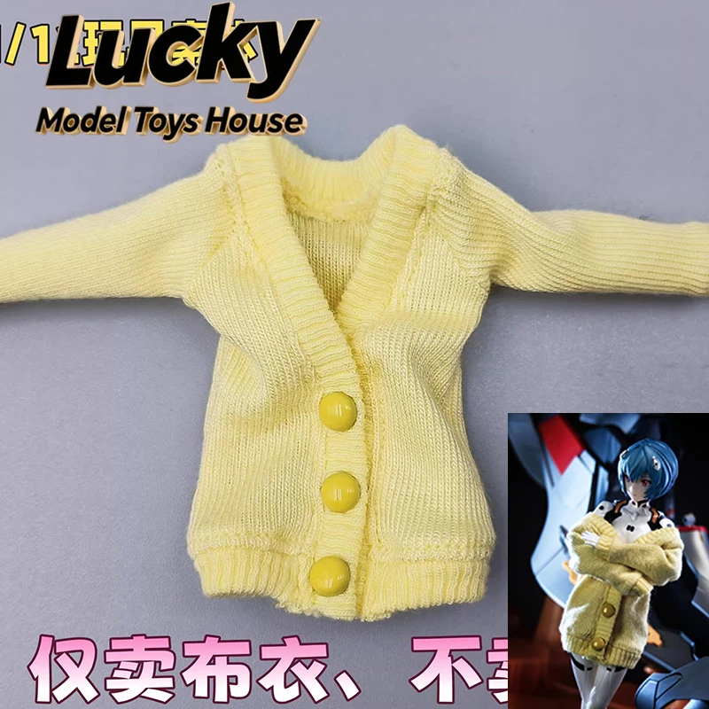 1/12 Ayanami Rei Female Soldier Long Sleeve Yellow Cardigan Sweater Coat Clothes Accessory For Mini Blokees Action Figure Decor
1/12 Ayanami Rei Female Soldier Long Sleeve Yellow Cardigan Sweater Coat Clothes Accessory For Mini Blokees Action Figure Decor