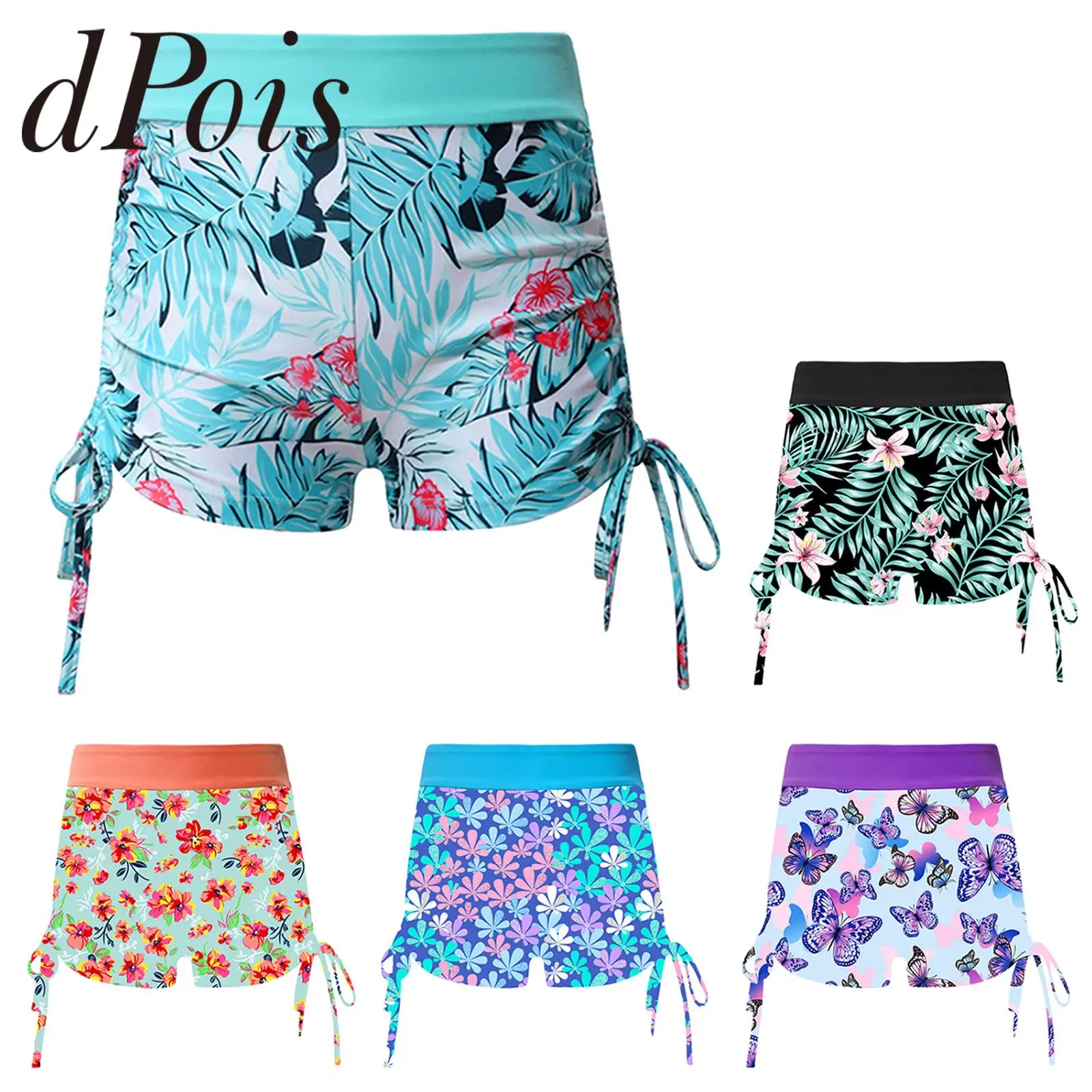 Swimming Trunks Kids Girls Print Swim Shorts Side Drawstring Boyshorts Shorts Summer Tankini Bottoms for Pool Beach Swimwear
Swimming Trunks Kids Girls Print Swim Shorts Side Drawstring Boyshorts Shorts Summer Tankini Bottoms for Pool Beach Swimwear