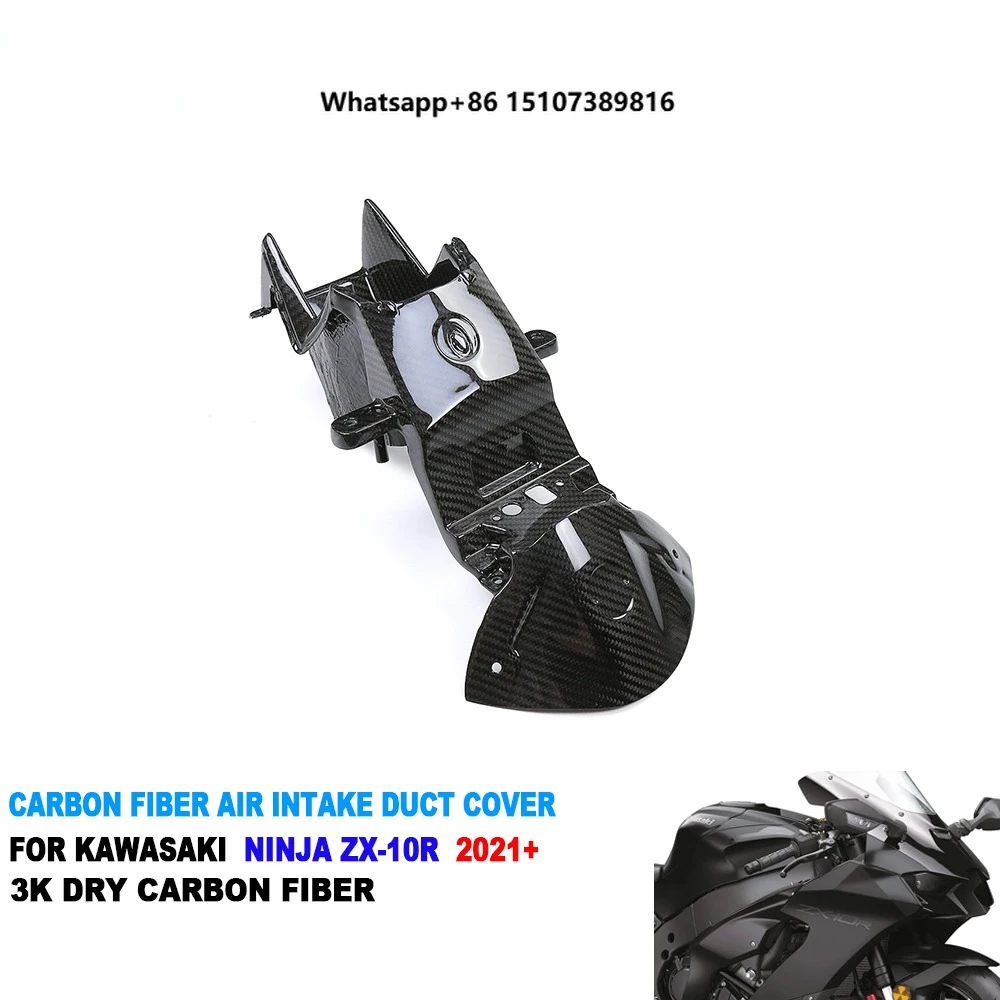 100% Full 3K Dry Carbon Fiber Motorcycle Front Headlight Air Intake Duct Cover for Ninja ZX10R ZX-10R 2021+
100% Full 3K Dry Carbon Fiber Motorcycle Front Headlight Air Intake Duct Cover for Ninja ZX10R ZX-10R 2021+