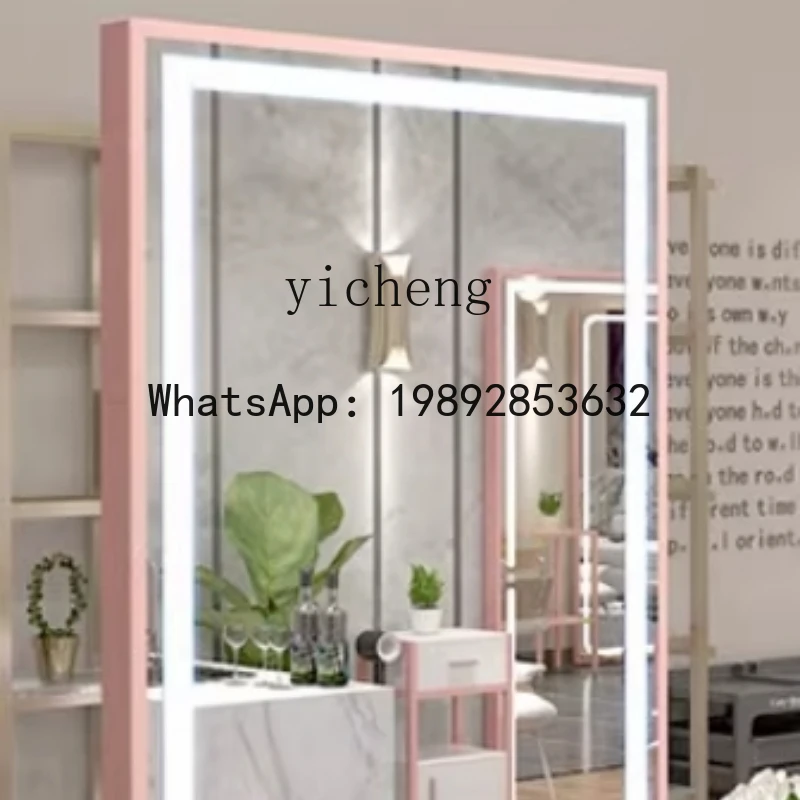 J3 new hair salon right angle with touch screen LED hair salon special double-sided hair salon mirror
J3 new hair salon right angle with touch screen LED hair salon special double-sided hair salon mirror
