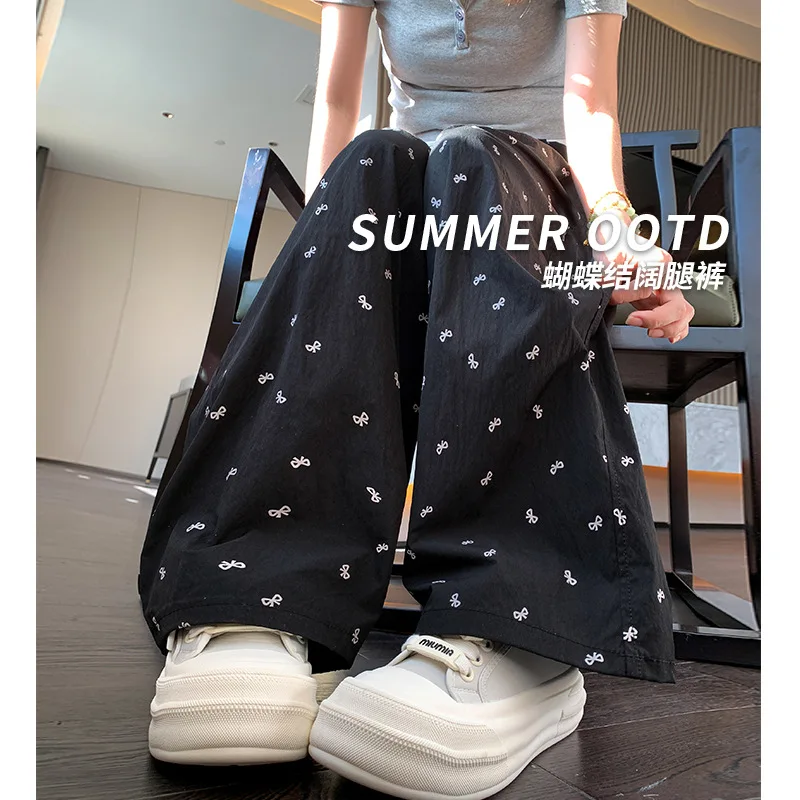 Брюки Yamamoto с принтом бабочки, женские брюки, летние женские брюки, новые прямые повседневные брюки с высокой талией, драпированные широкие брюки
Брюки Yamamoto с принтом бабочки, женские брюки, летние женские брюки, новые прямые повседневные брюки с высокой талией, драпированные широкие брюки