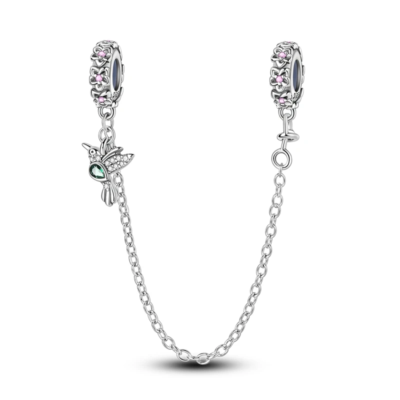 Fit DIY 925 Original Bracelets Flower Hummingbird Rubber Plug Safety Chain 925 Silver Charms Pendant DIY Birthday Jewelry Gifts
Fit DIY 925 Original Bracelets Flower Hummingbird Rubber Plug Safety Chain 925 Silver Charms Pendant DIY Birthday Jewelry Gifts