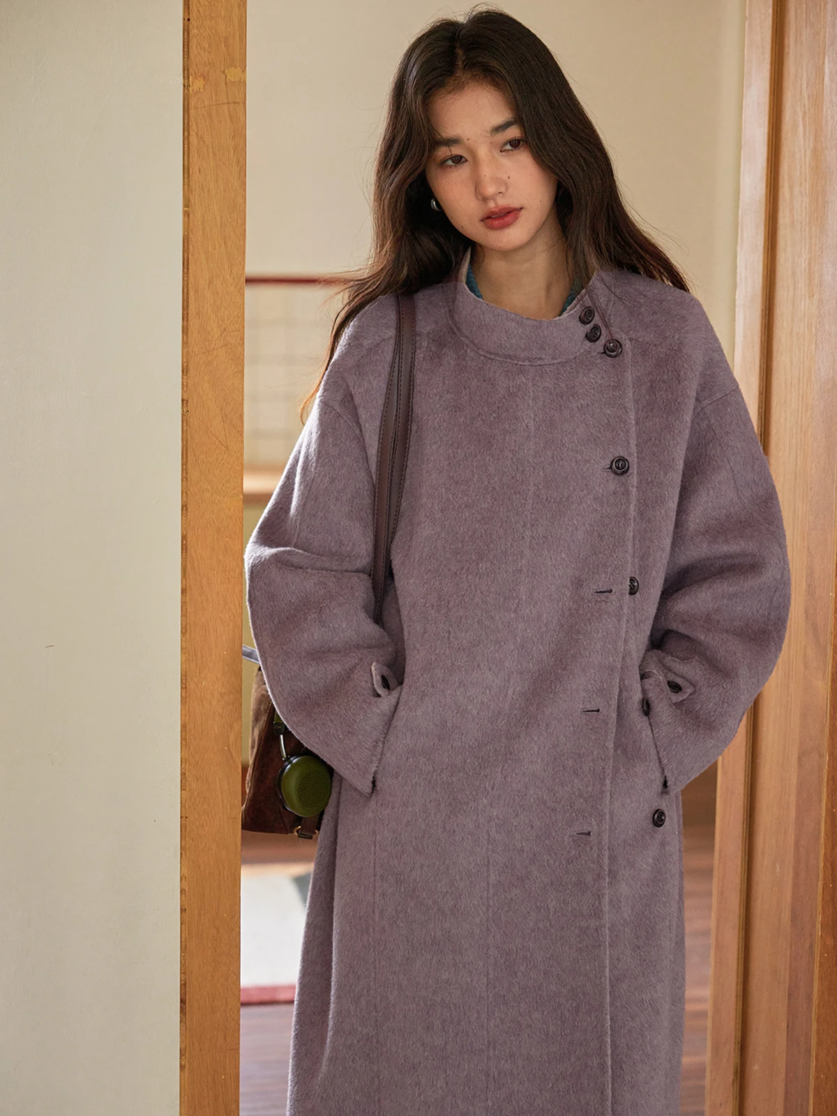 Solighter 00 Wool Double-Faced Tweed Coat Women's Autumn Winter Ele Outerwear Long Sve Stand Collar Vintage Sle
Solighter 00 Wool Double-Faced Tweed Coat Women's Autumn Winter Ele Outerwear Long Sve Stand Collar Vintage Sle