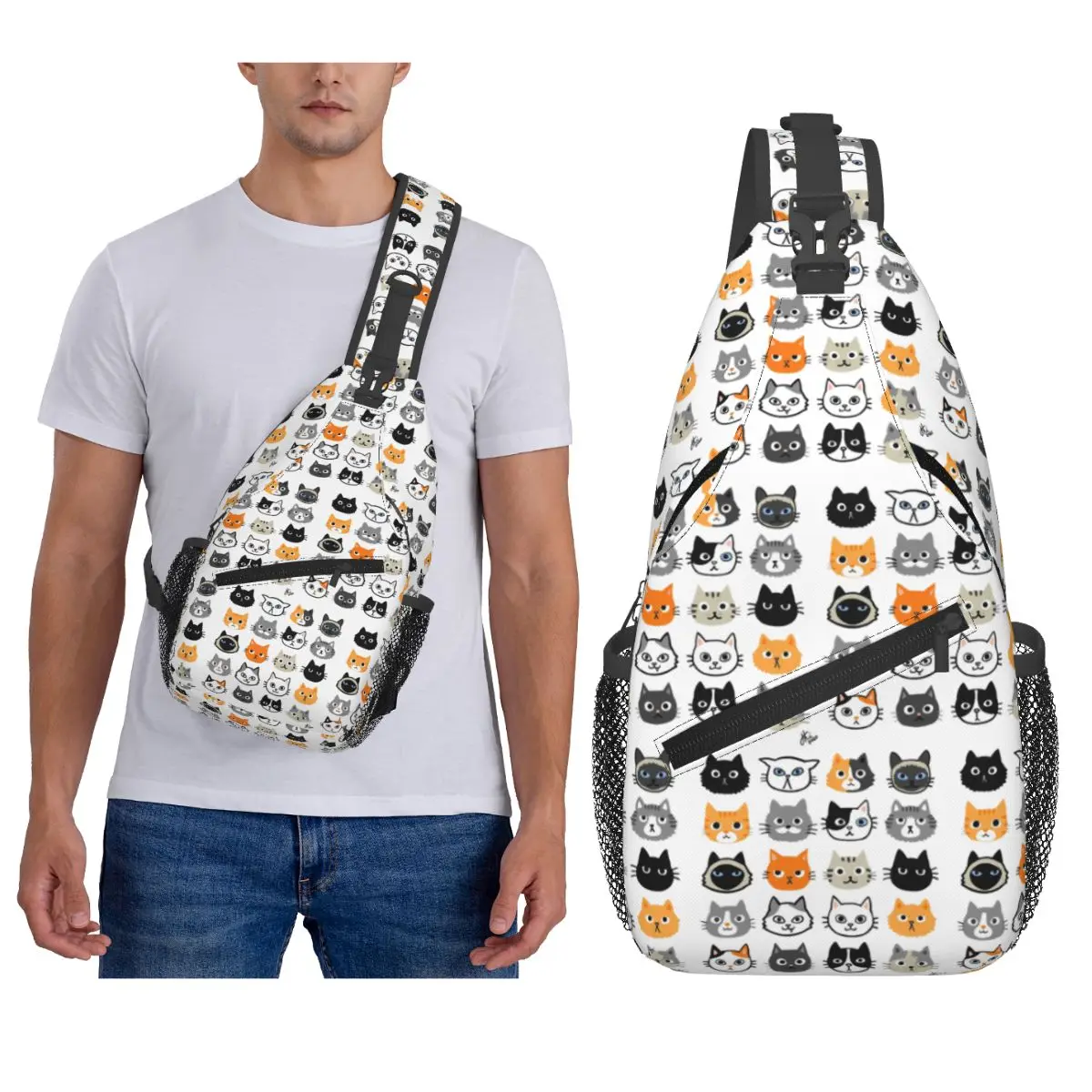 Ассорти кошачьих лица, милая причудливая кошечка с рисунками кота, нагрудная сумка, мужской рюкзак через плечо, нагрудная сумка, походная рюкзак, сумка на плечо
Ассорти кошачьих лица, милая причудливая кошечка с рисунками кота, нагрудная сумка, мужской рюкзак через плечо, нагрудная сумка, походная рюкзак, сумка на плечо