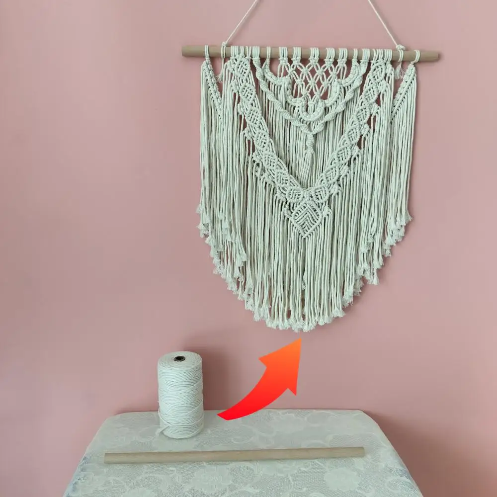 Easy Crafting Macrame Kit Handwoven Macrame Tapestry Making Materials DIY Mom Daughter Activity Ideas With PDF Instructions
Easy Crafting Macrame Kit Handwoven Macrame Tapestry Making Materials DIY Mom Daughter Activity Ideas With PDF Instructions