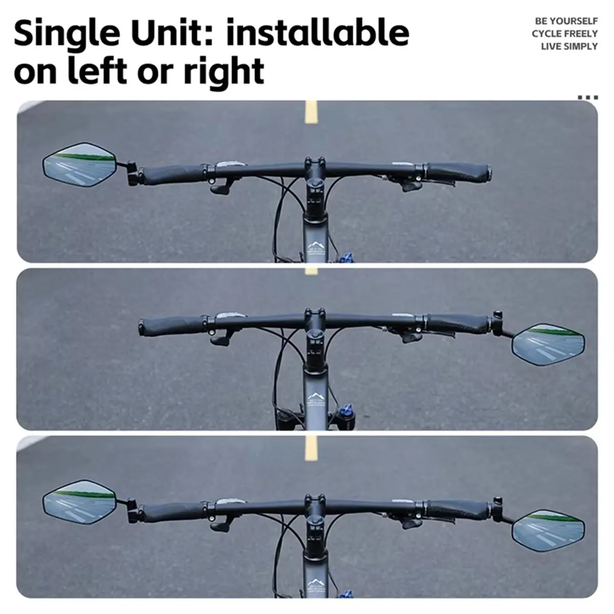 (ABHW) Bike Rearview Mirror 360° Rotation Anti-Glare Cycling Safety Mirror for 16-21MM Bike Handlebar Left Bar End Mirror
(ABHW) Bike Rearview Mirror 360° Rotation Anti-Glare Cycling Safety Mirror for 16-21MM Bike Handlebar Left Bar End Mirror