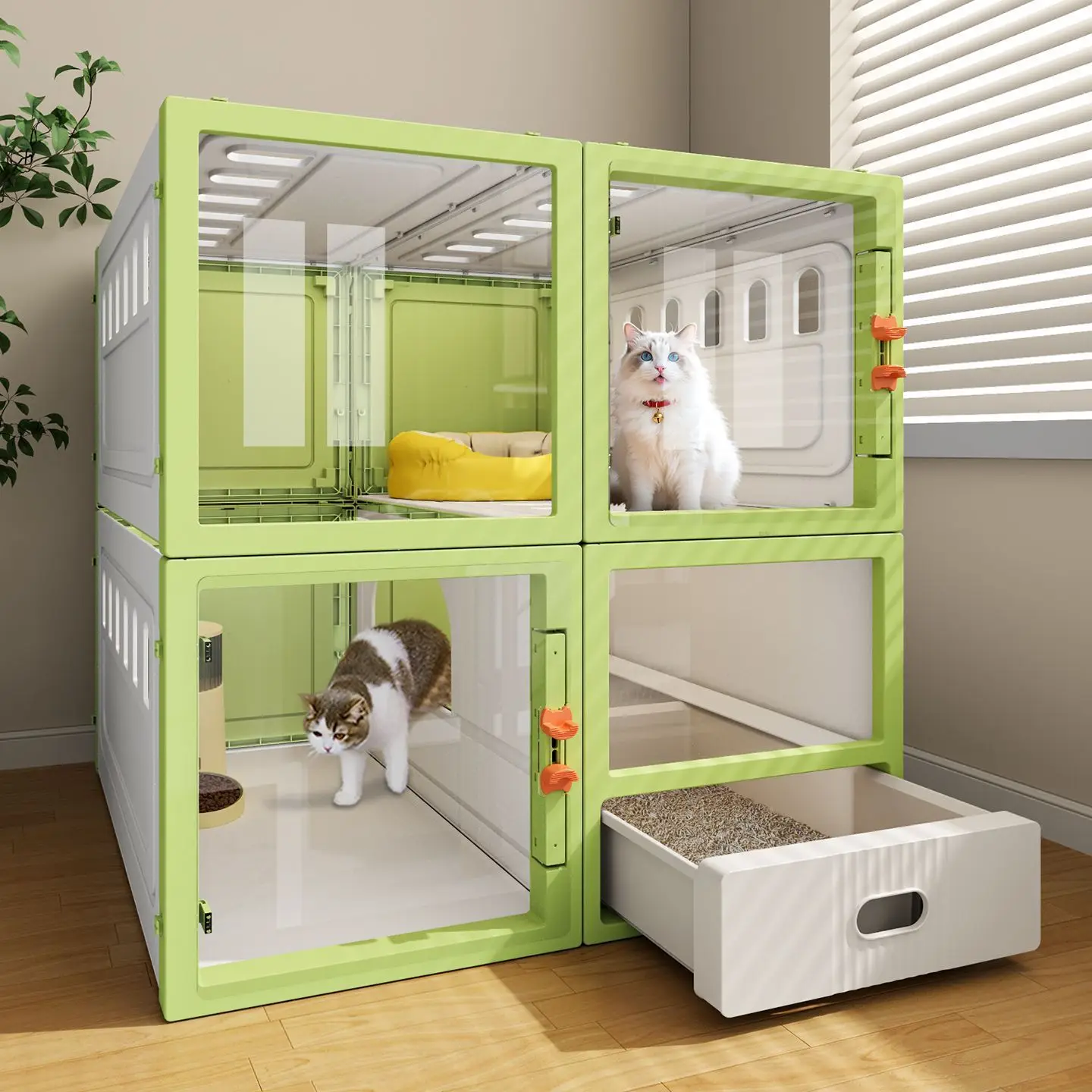 Big cat cage villa with toilet integrated fat cat home indoor super large free space cat cabinet Maine nest
Big cat cage villa with toilet integrated fat cat home indoor super large free space cat cabinet Maine nest
