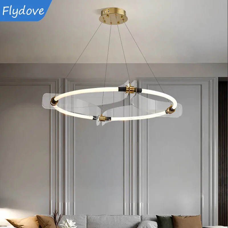 Design Modern Creative Gold Acrylic Leds Chandelier Rounded Living Room Light Bedroom Dining Room Island Light Fixture Decor
Design Modern Creative Gold Acrylic Leds Chandelier Rounded Living Room Light Bedroom Dining Room Island Light Fixture Decor