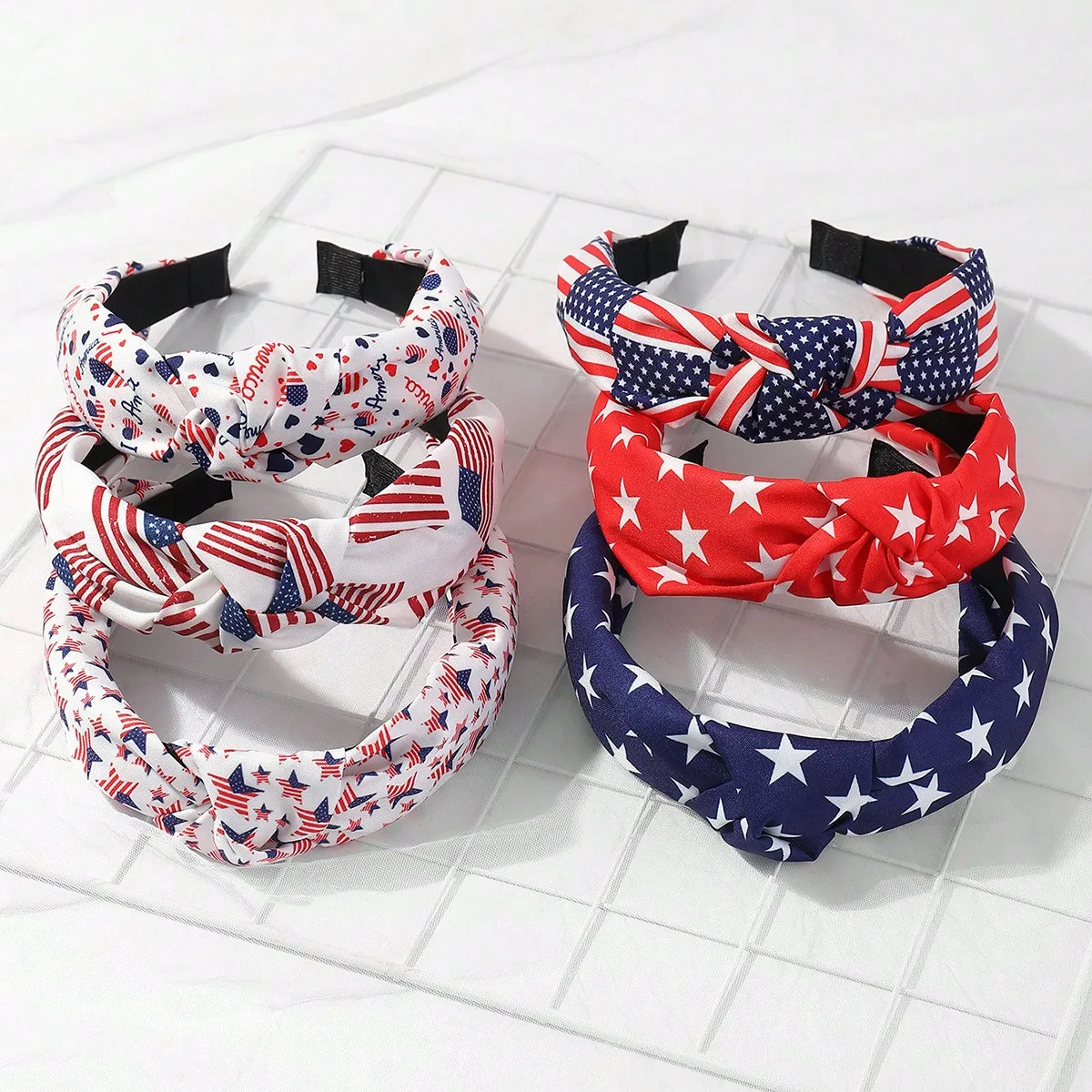 New European And American Knotted Headbands With Pentagrams, Stripes, Stars, American Flag, Independence Day Fabric Headbands
New European And American Knotted Headbands With Pentagrams, Stripes, Stars, American Flag, Independence Day Fabric Headbands