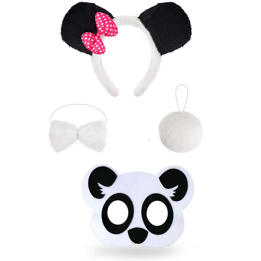 Panda Headband Bow Tie Tail Masks Costume Halloween Dress Up Accessories for Kids Adults
Panda Headband Bow Tie Tail Masks Costume Halloween Dress Up Accessories for Kids Adults