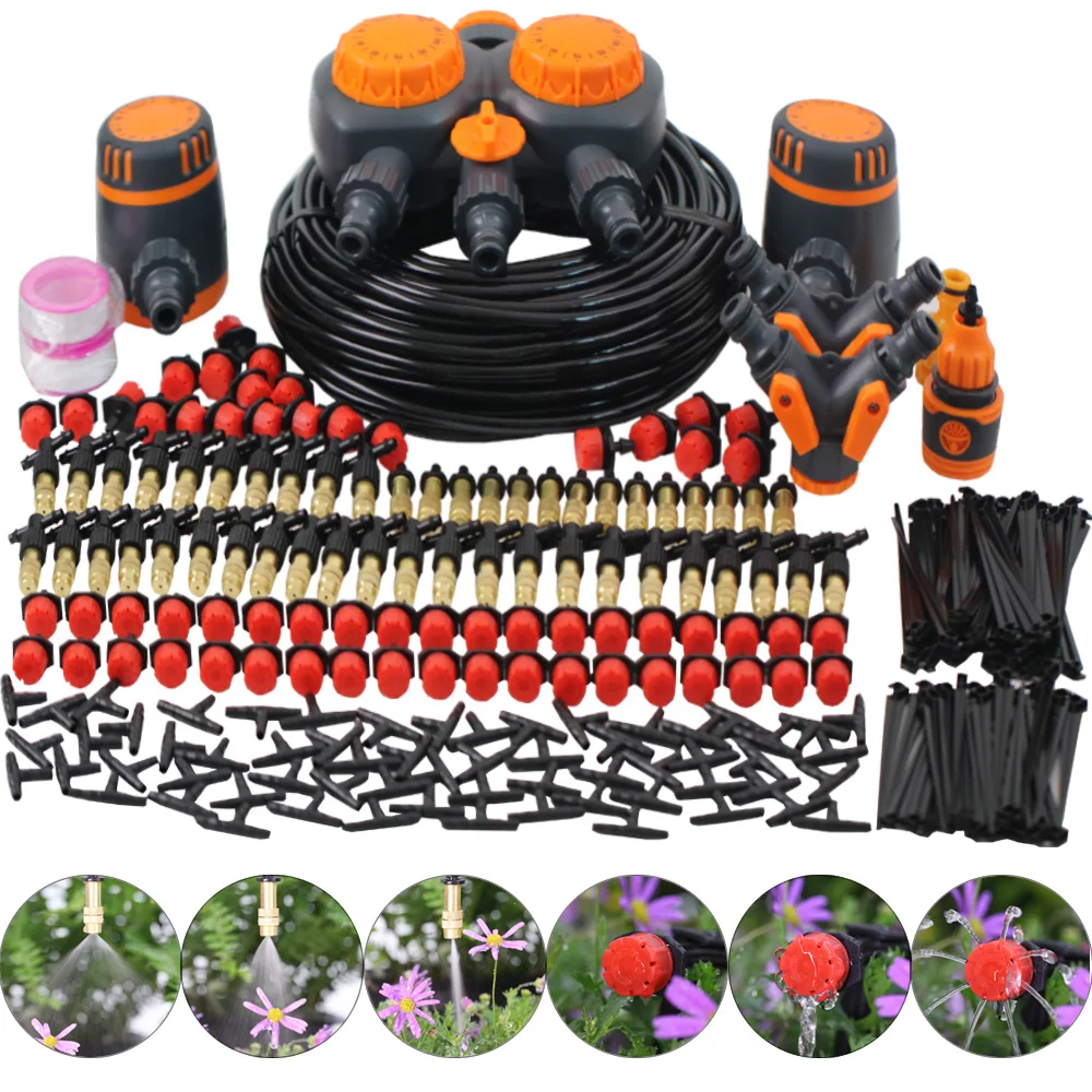 50-5M Mechanical Timer Garden Watering System Irrigation 2-IN-1 Drip Kits 4/7mm Hose Automatic Spray for Plant Adjustable Nozzle
50-5M Mechanical Timer Garden Watering System Irrigation 2-IN-1 Drip Kits 4/7mm Hose Automatic Spray for Plant Adjustable Nozzle