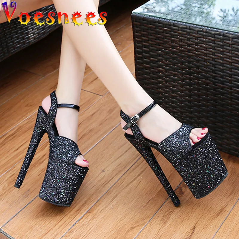 2022 Summer Fashion Women Shoes Club Ladies Super High Heels Sandals Female Platform Sequin Cloth Ankle Buckle Strap Pumps Black
2022 Summer Fashion Women Shoes Club Ladies Super High Heels Sandals Female Platform Sequin Cloth Ankle Buckle Strap Pumps Black