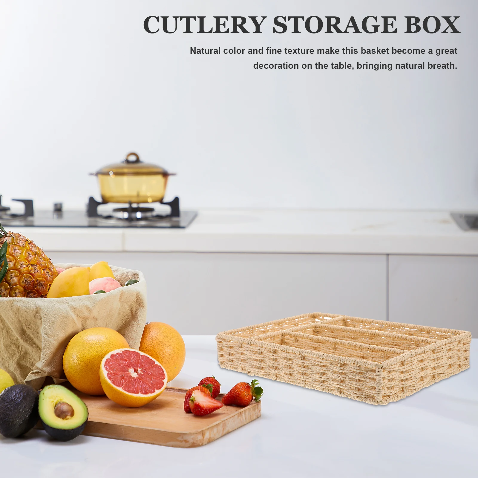 Cutlery Organizer Woven Silverware Holder Natural Texture Kitchen Drawer Organizer Multipurpose Basket for Utensils Snacks Home
Cutlery Organizer Woven Silverware Holder Natural Texture Kitchen Drawer Organizer Multipurpose Basket for Utensils Snacks Home