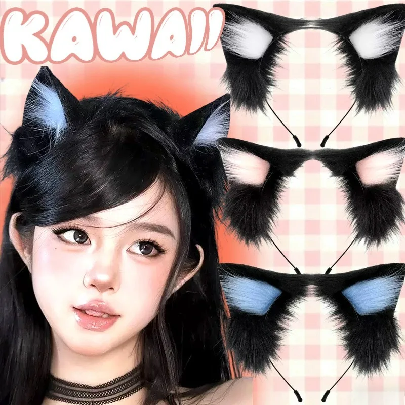 Kawaii Plush Cat Ears Headband for Women Lolita Animals Jk Cosplay Headwear Spicy Girls Cartoon Black Plush Hair Band Headwear
Kawaii Plush Cat Ears Headband for Women Lolita Animals Jk Cosplay Headwear Spicy Girls Cartoon Black Plush Hair Band Headwear