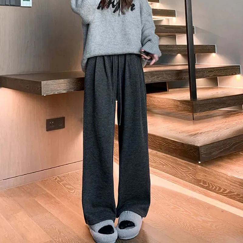 Black Soft High Waist Casual Pants Women Autumn New Fashion Streetwear Loose Straight Pants Korean All Match Female Trousers
Black Soft High Waist Casual Pants Women Autumn New Fashion Streetwear Loose Straight Pants Korean All Match Female Trousers
