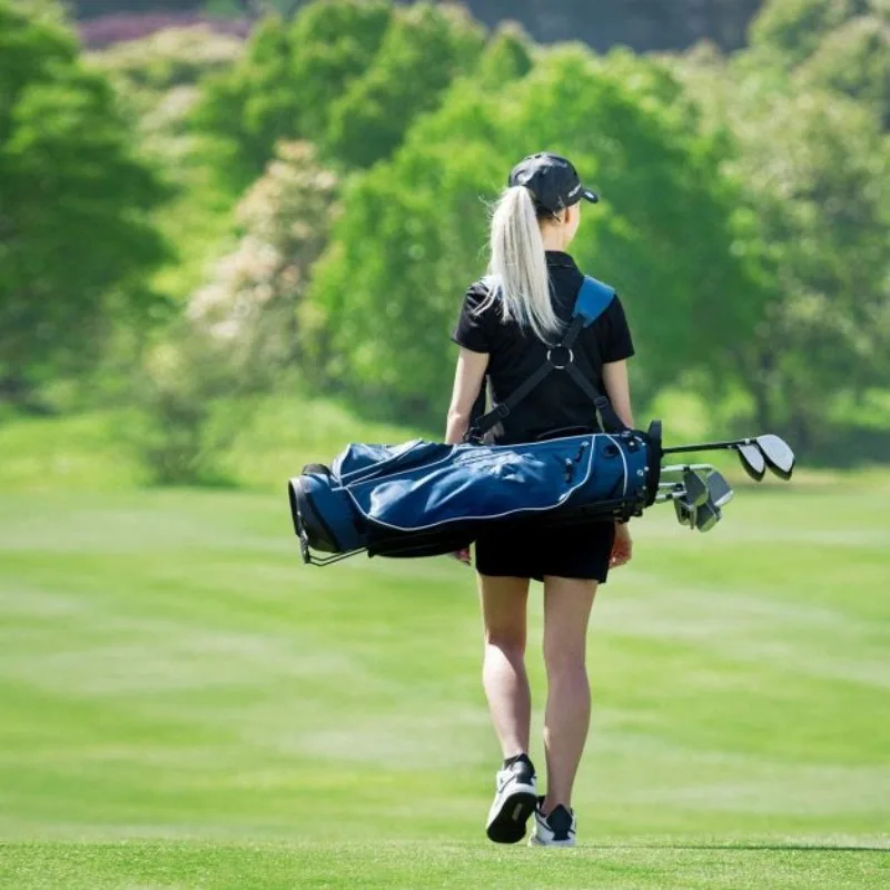 Golf Stand Cart Bag with 4 Way Divider Carry Organizer Pockets-Blue
Golf Stand Cart Bag with 4 Way Divider Carry Organizer Pockets-Blue