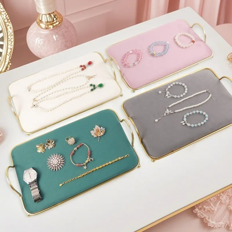 Counter Jewelry Display Tray Luxury Necklace Display Trays Portable Ring Earring Storage Tray Watch Bracelet Organizer Trays
Counter Jewelry Display Tray Luxury Necklace Display Trays Portable Ring Earring Storage Tray Watch Bracelet Organizer Trays