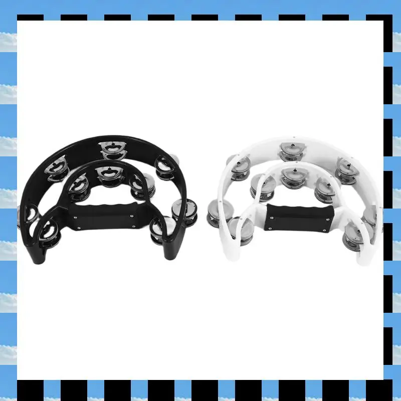 ABME 2Pack 10 Inch Double Row Tambourine For Adult,Half Moon Musical Tambourine 20 Metal Jingles Hand Held Percussion Drum
ABME 2Pack 10 Inch Double Row Tambourine For Adult,Half Moon Musical Tambourine 20 Metal Jingles Hand Held Percussion Drum