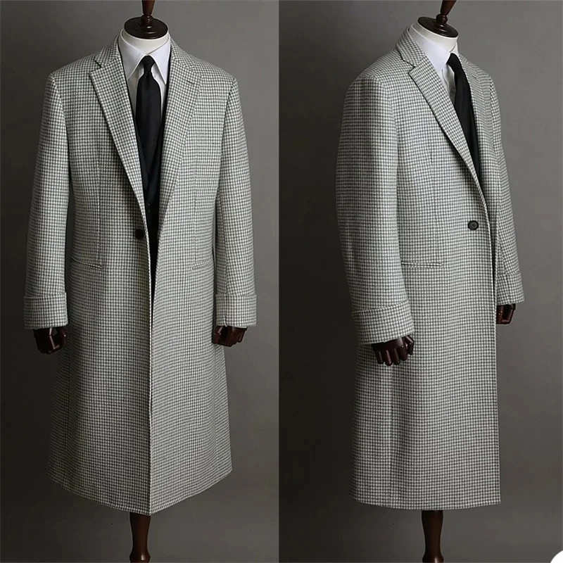 Fashion Winter Wool Cotton Long-Coat Men's Suit New Small Lattice Comfort Tailor-Made Groom Formal Occasions Size Customized
Fashion Winter Wool Cotton Long-Coat Men's Suit New Small Lattice Comfort Tailor-Made Groom Formal Occasions Size Customized