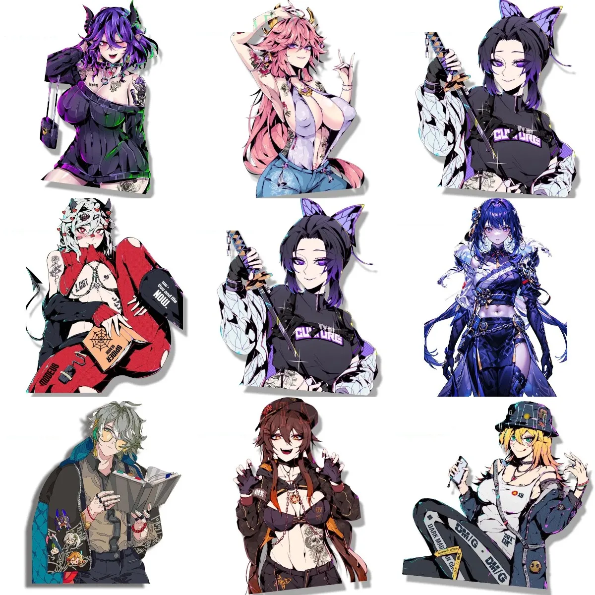 Genshin Impact Sexy Popular Waterproof Stickers Assecories for Car Window Glass Bumper Wall Room Bicycle Table Fridge PVC Decal
Genshin Impact Sexy Popular Waterproof Stickers Assecories for Car Window Glass Bumper Wall Room Bicycle Table Fridge PVC Decal