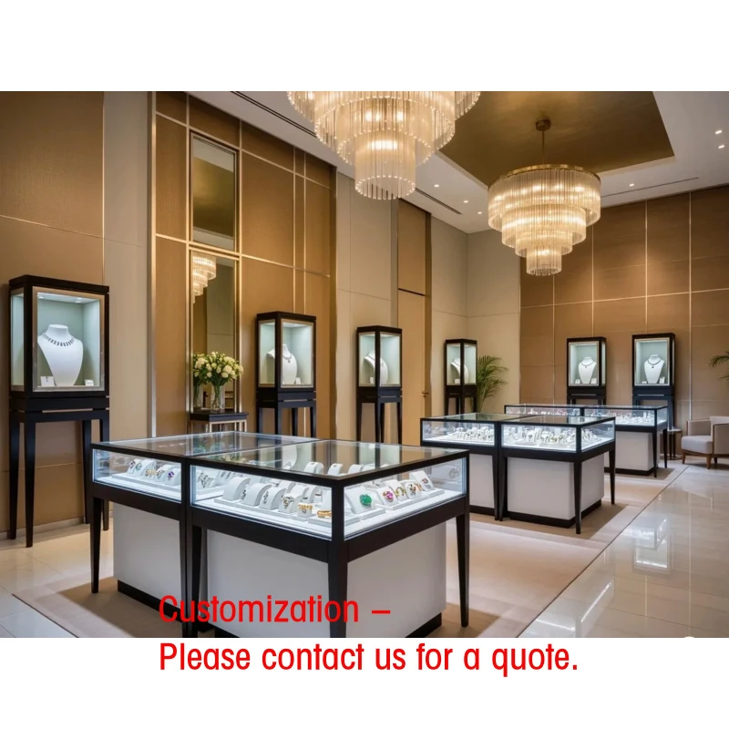 custom.Luxury Jewelry Display Stand LED Lighting Ladder Shelf Glass Back Cubical Design Heavy Duty Customizable Dim
custom.Luxury Jewelry Display Stand LED Lighting Ladder Shelf Glass Back Cubical Design Heavy Duty Customizable Dim